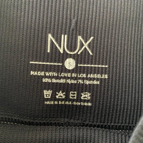 NWT NUX Activewear Thick Waistband Leggings Capri Pants High Waist‎ Black Small - Picture 5 of 5